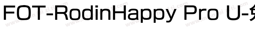 FOT-RodinHappy Pro U字体转换